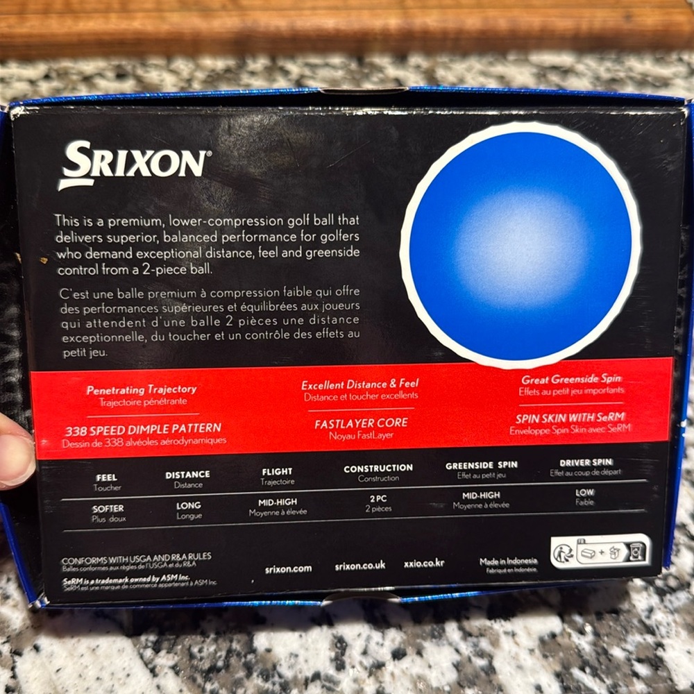 *NEW* SRIXON Q- STAR-  Pure White Golf Balls - 12 Balls Total - Picture 3 of 4